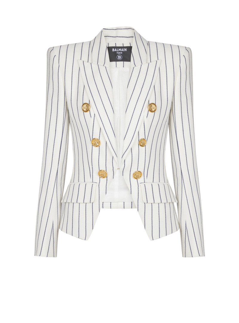6-button pinstripe jacket 1
