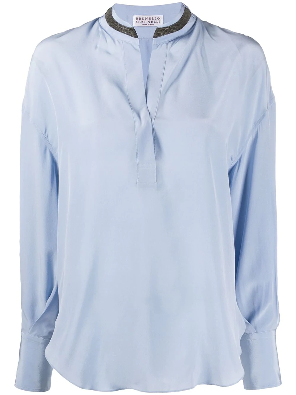 stand up collar blouse - 1