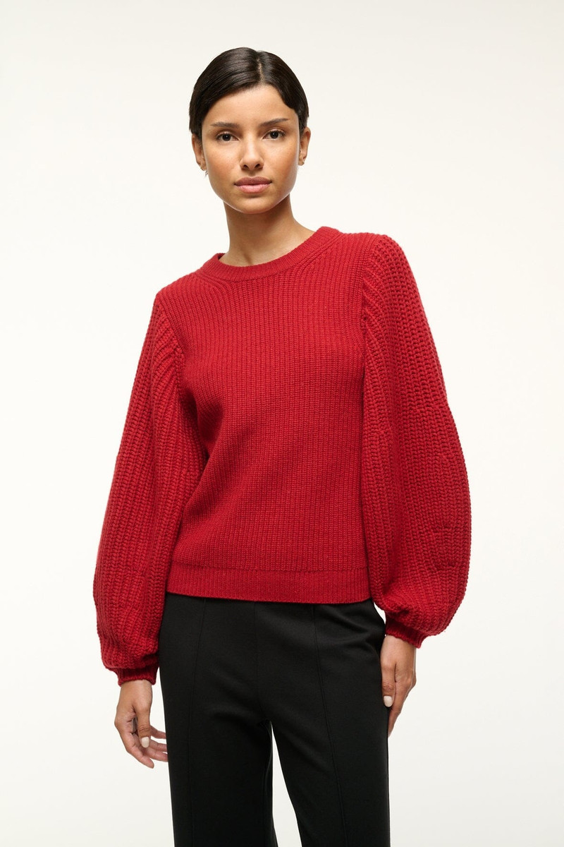 STAUD STAUD AURA SWEATER ROUGE outlook