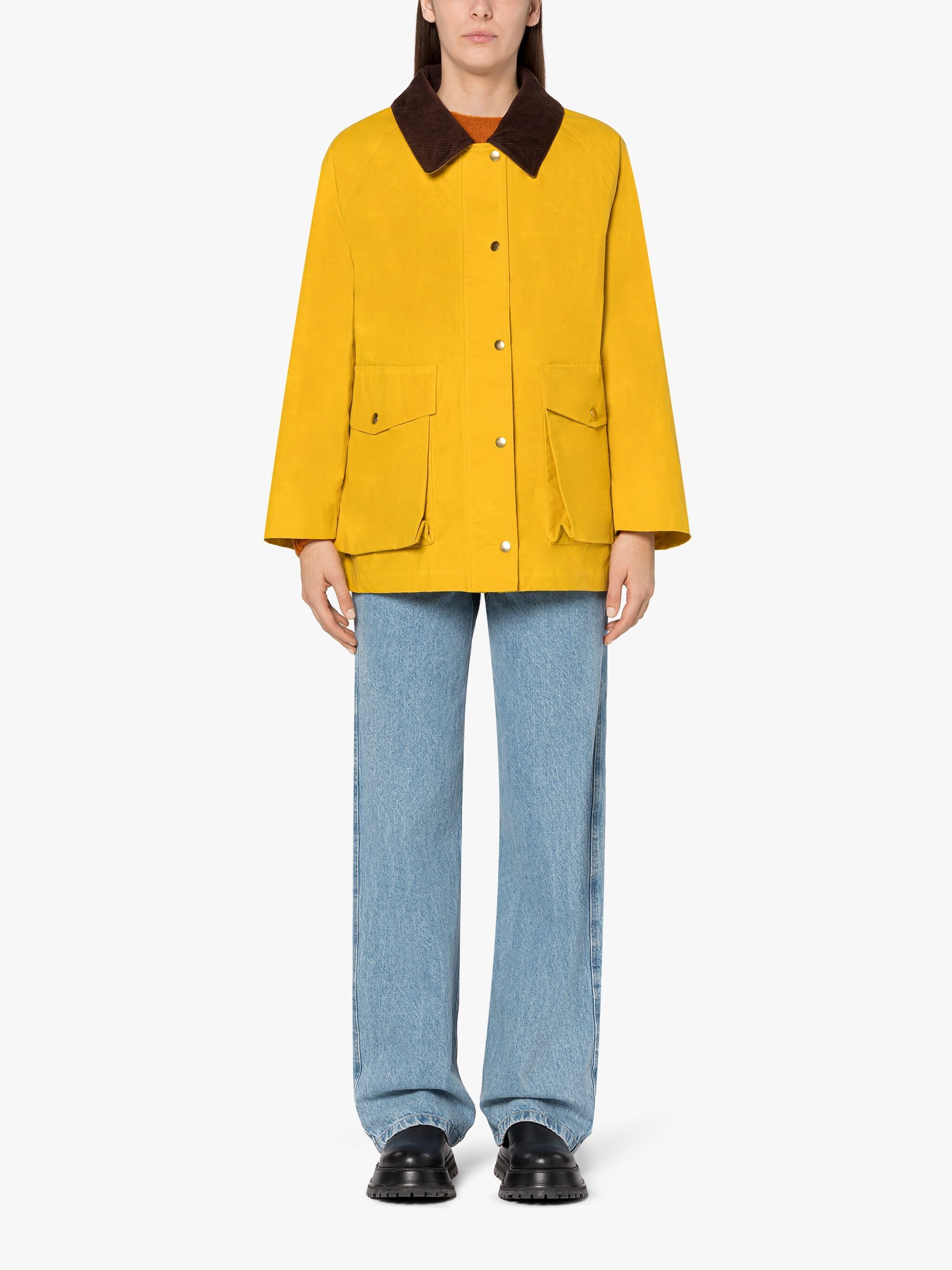 BLAIR YELLOW WAXED COTTON FIELD JACKET - 3
