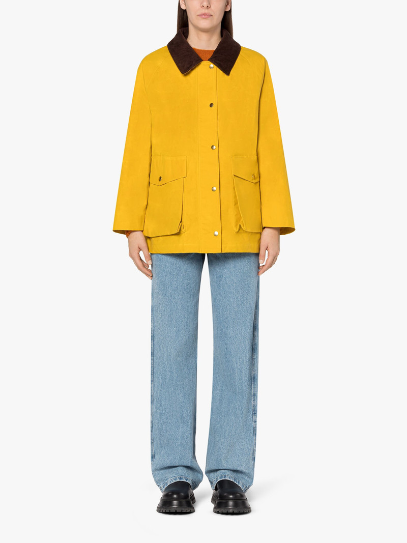 BLAIR YELLOW WAXED COTTON FIELD JACKET 3