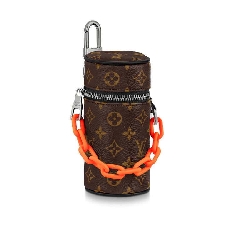 Monogram Barrel Pouch Bag Charm 4