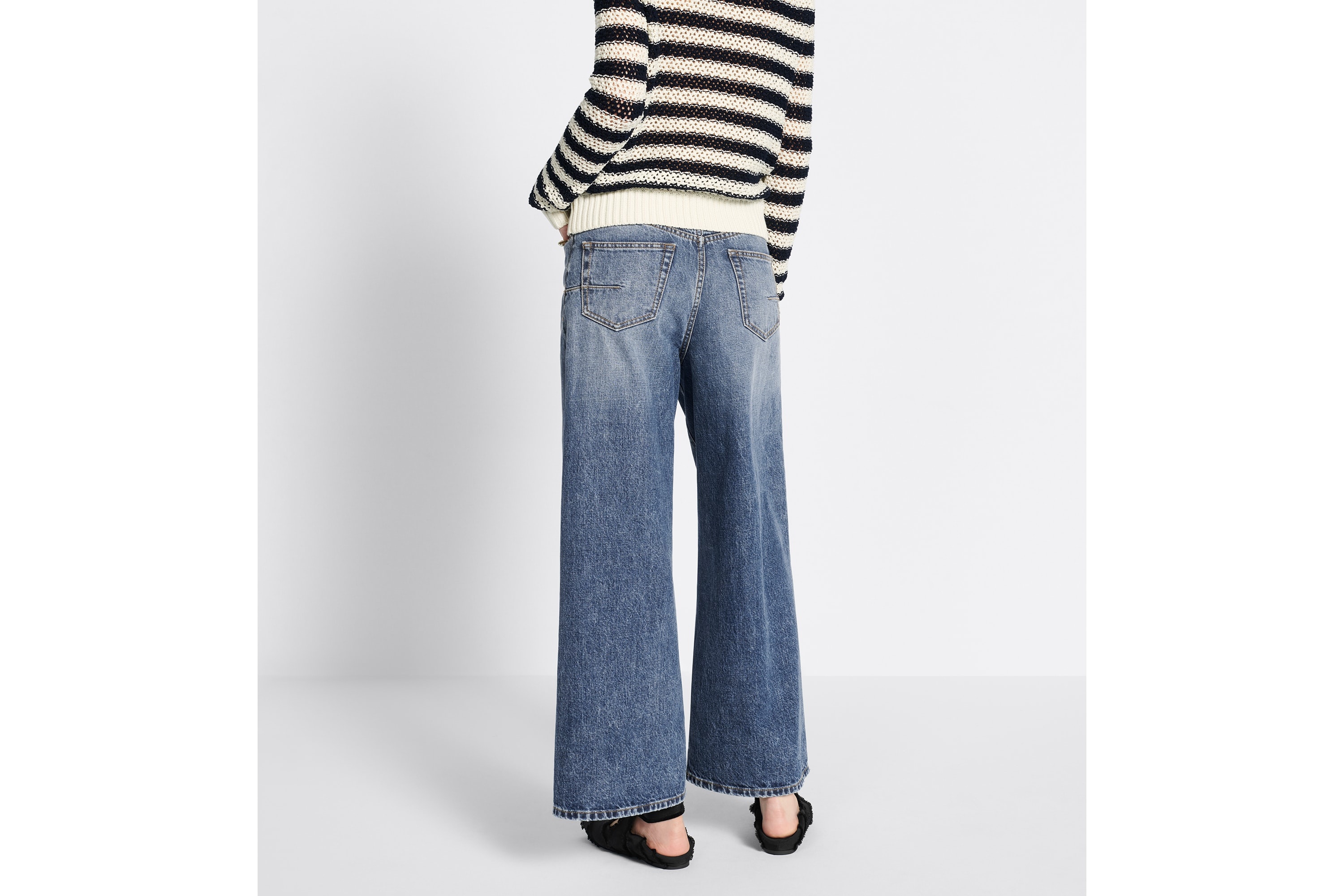 Dior 8 Flared Cropped Jeans, D07 - 7