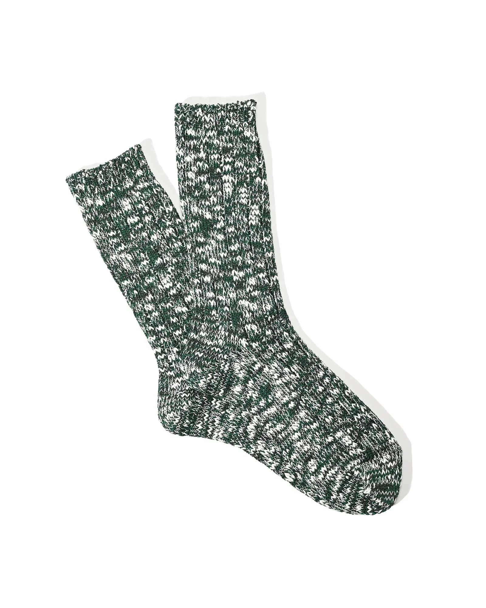 Anonymousism Classic Slub Crew Sock Moss - 1