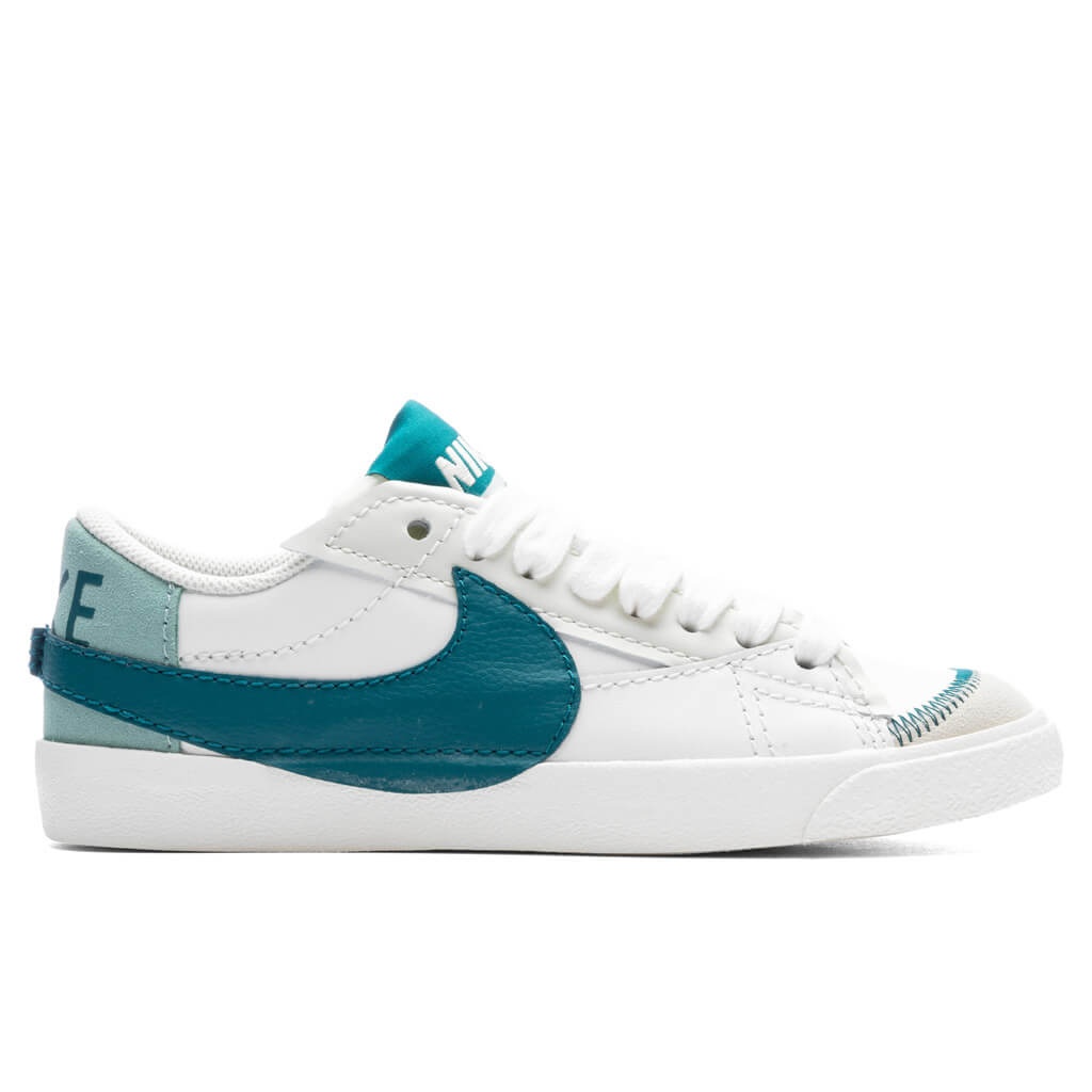 WOMEN'S BLAZER LOW '77 JUMBO - SUMMIT WHITE/GEODE TEAL/SEA GLASS - 1