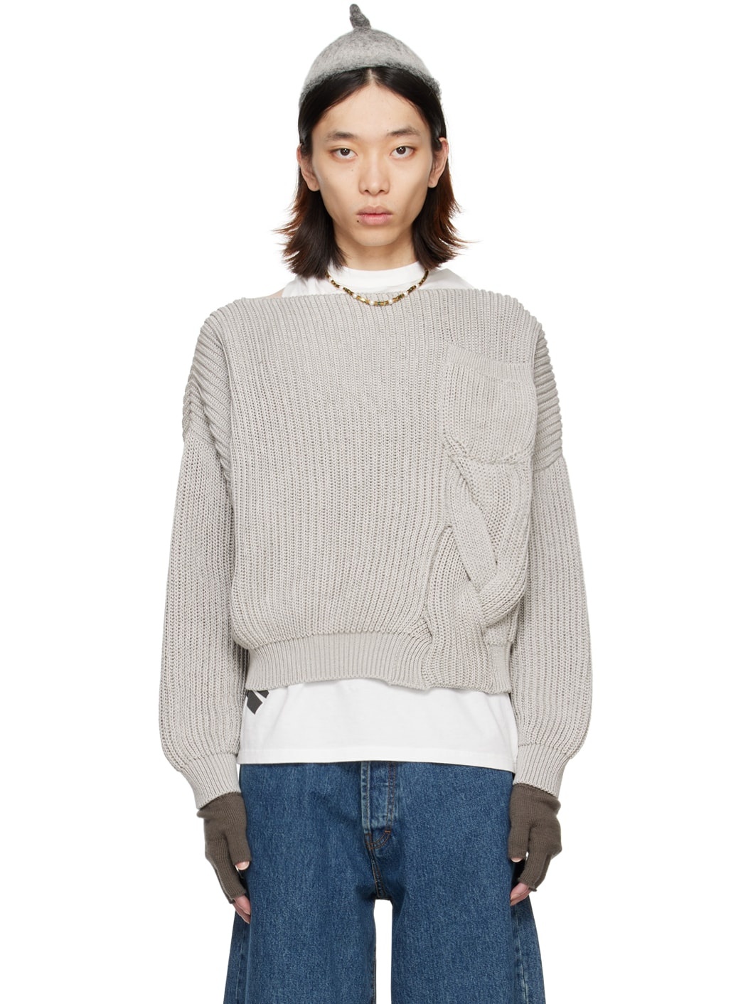 Gray Funghi Sweater - 1