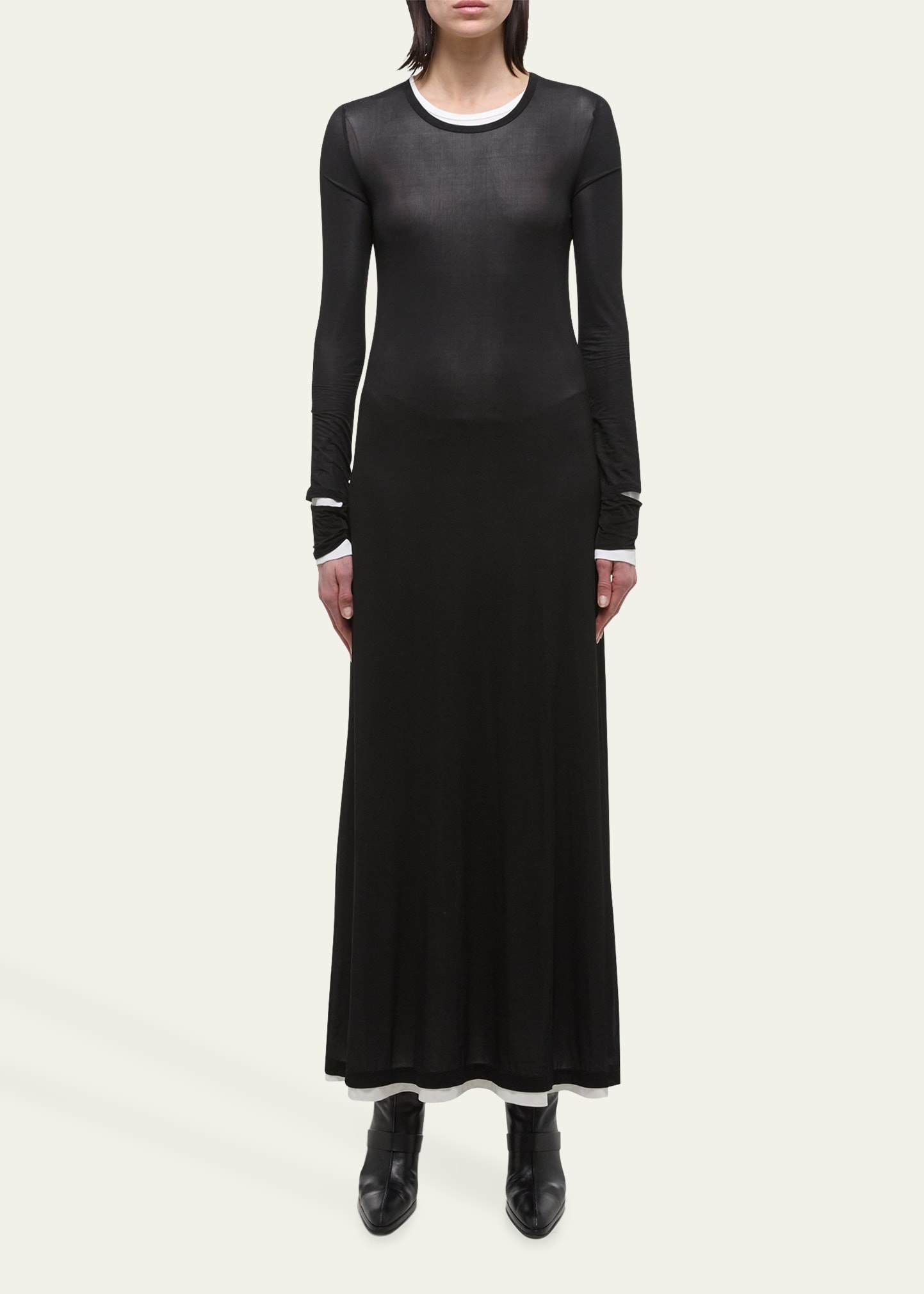 Double-Layer Maxi Dress - 2