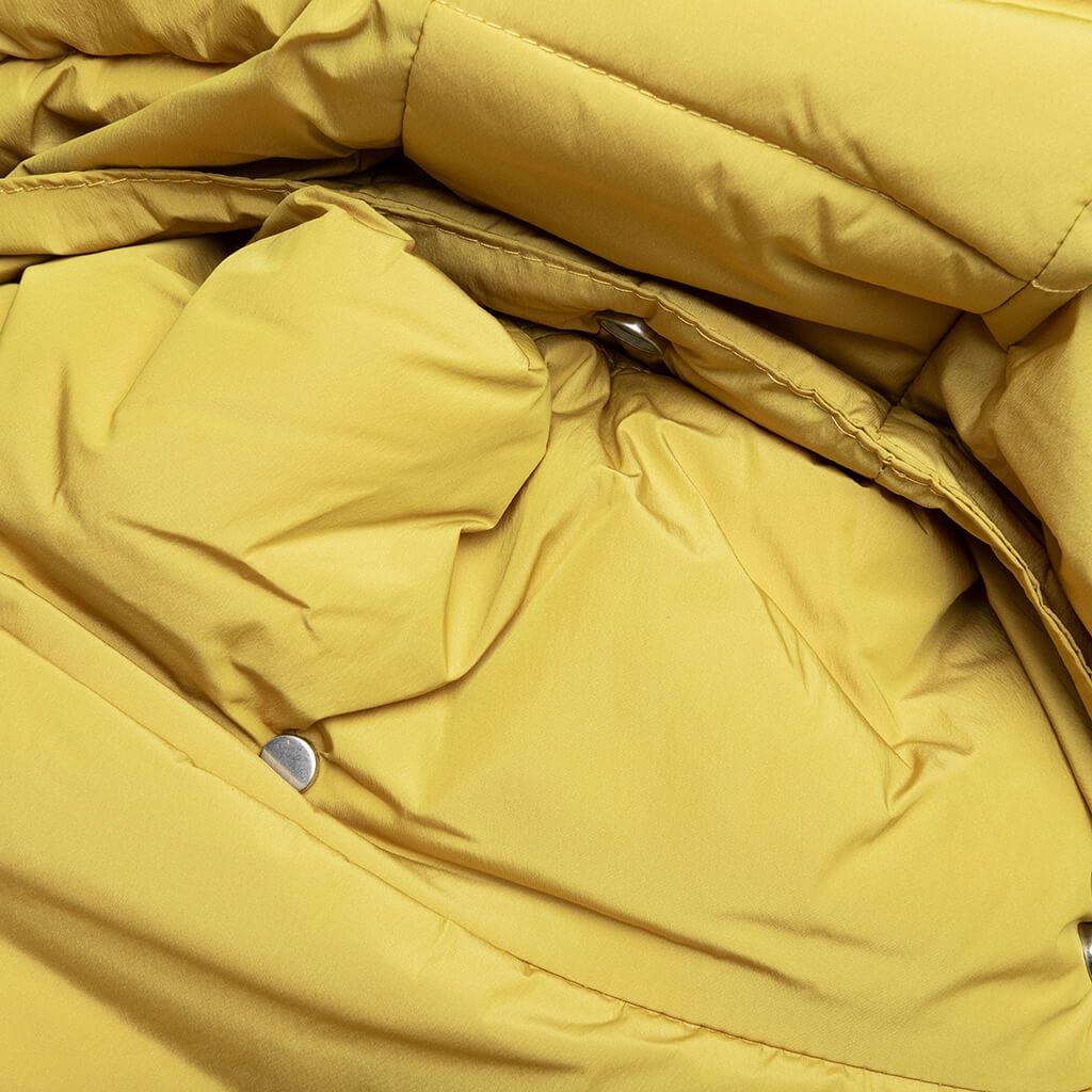 LOGO PUFFER JACKET - MUSTARD - 5