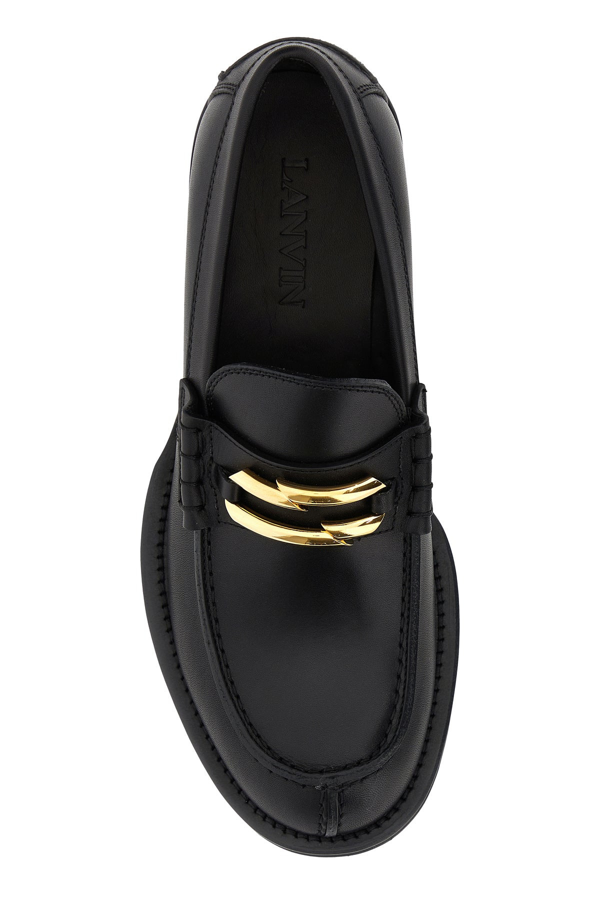 Black leather Medley loafers - 4