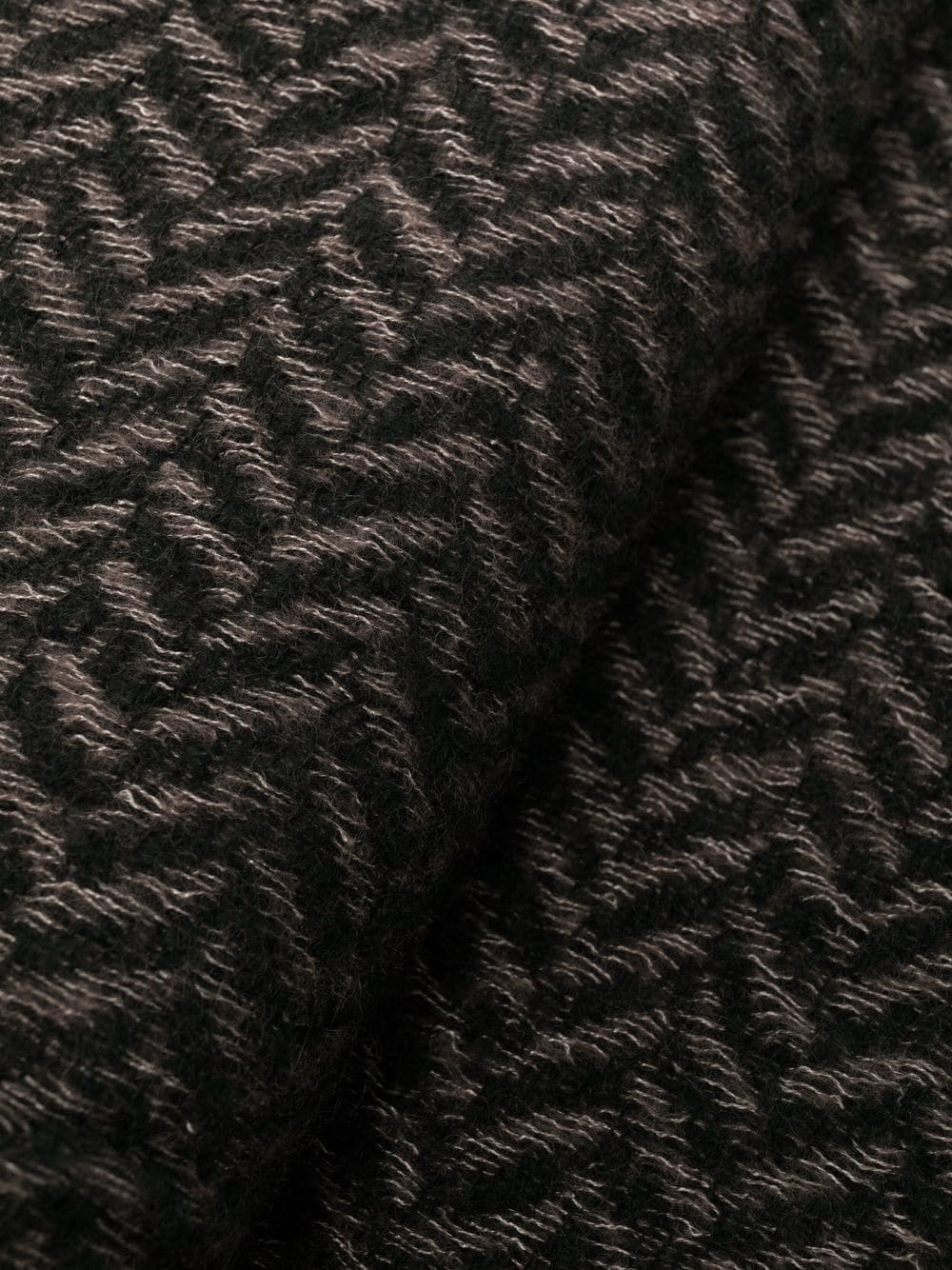 raw-edge knitted scarf - 3