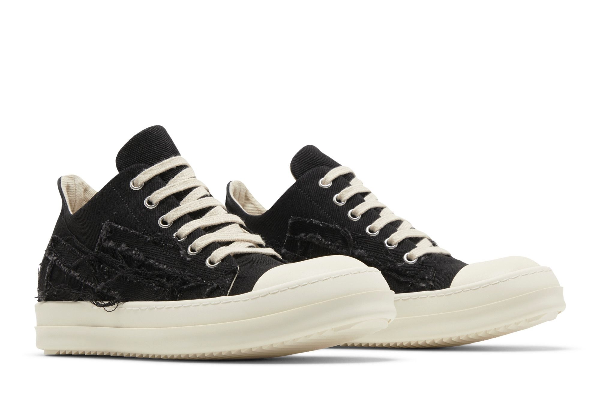 Rick Owens Wmns EDFU DRKSHDW Slashed Low 'Black Milk' - 8