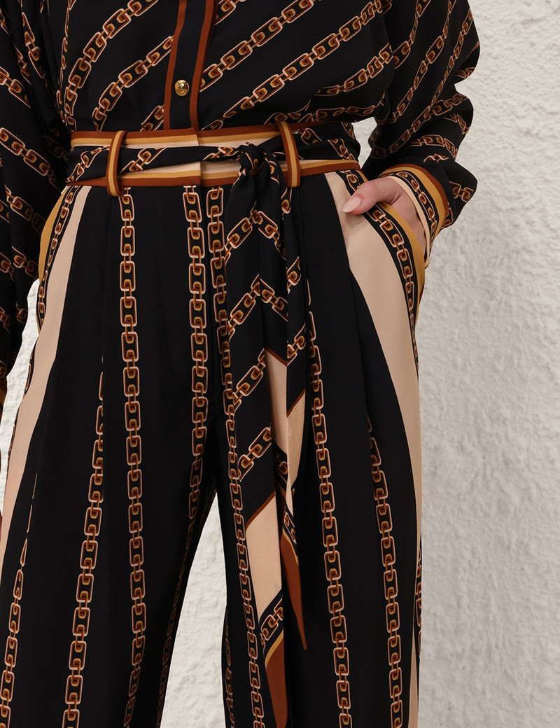 BELTED WIDE LEG PANT 5