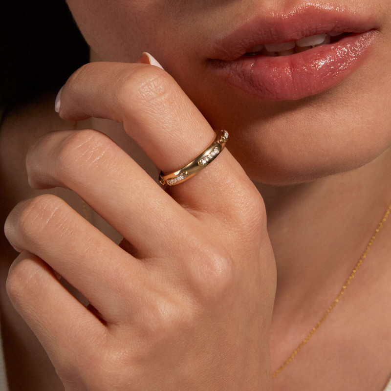 STONE AND STRAND Diamond Top Stitch Band outlook