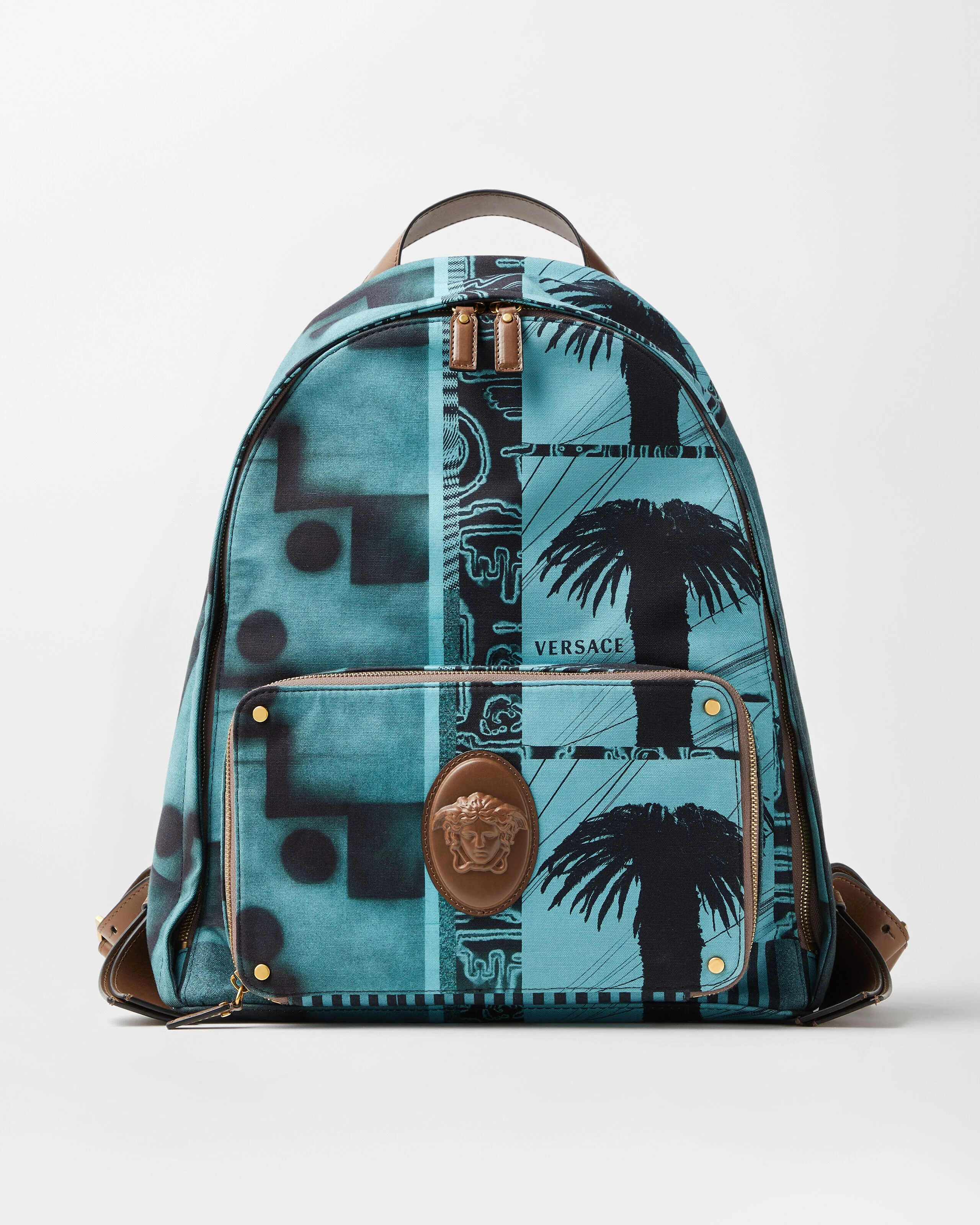 Lou Printed Canvas Backpack - 1
