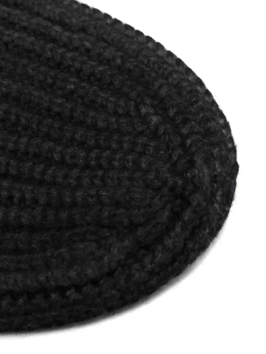 Avant Toi Hand Painted Corn Cob Stitch Hat With Destroyed Effect Accessories - 1