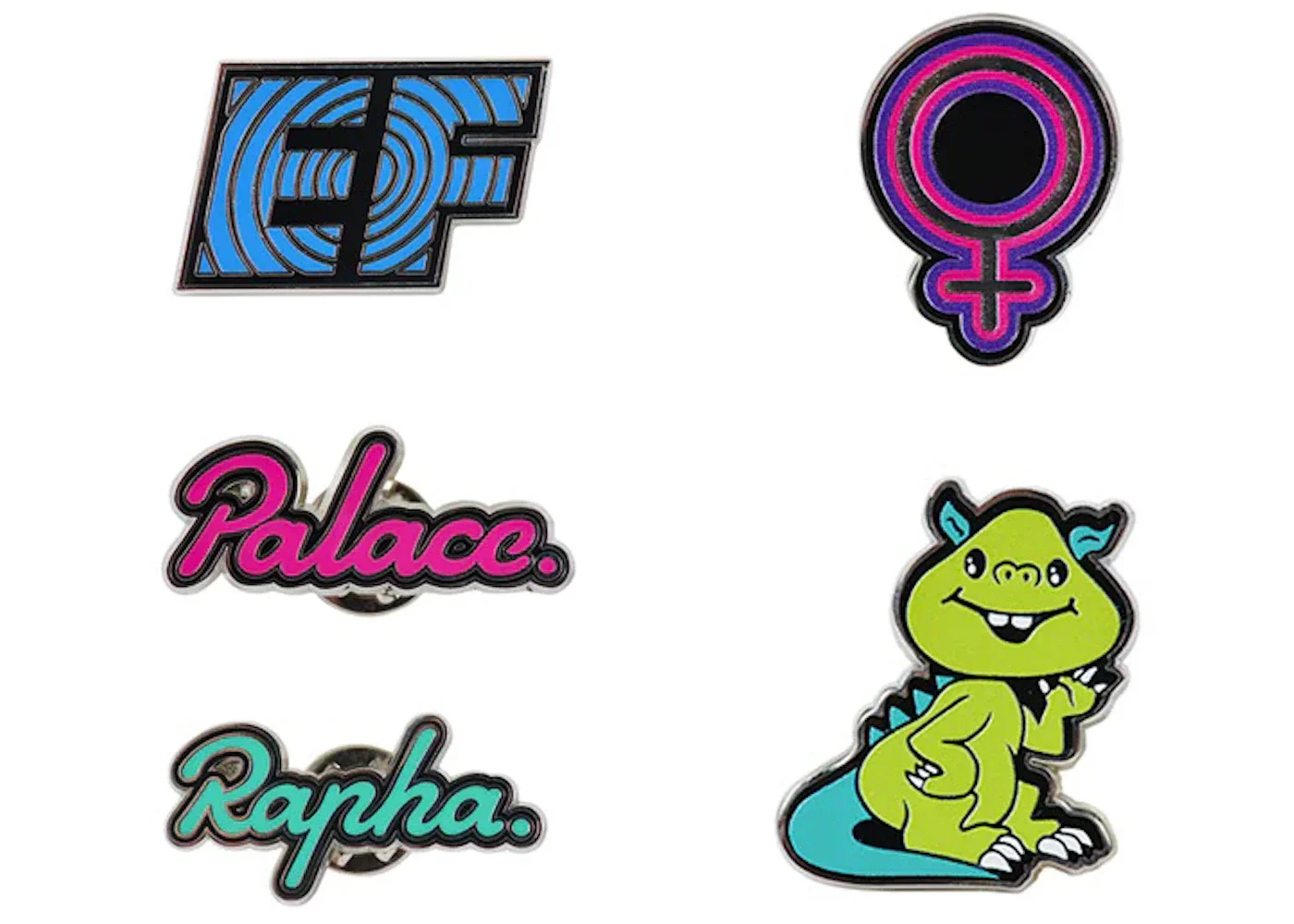 Palace x Rapha EF Education First Pin Badge Set Multi - 1