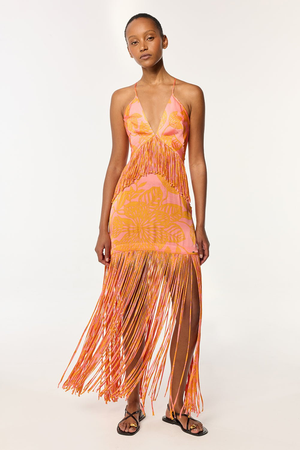 Long Dress Carmen - Pink Macro Stelis - 4
