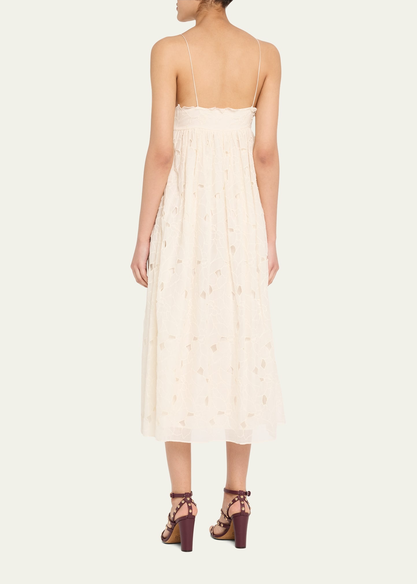 Marina Empire Cotton Cami Midi Dress - 3