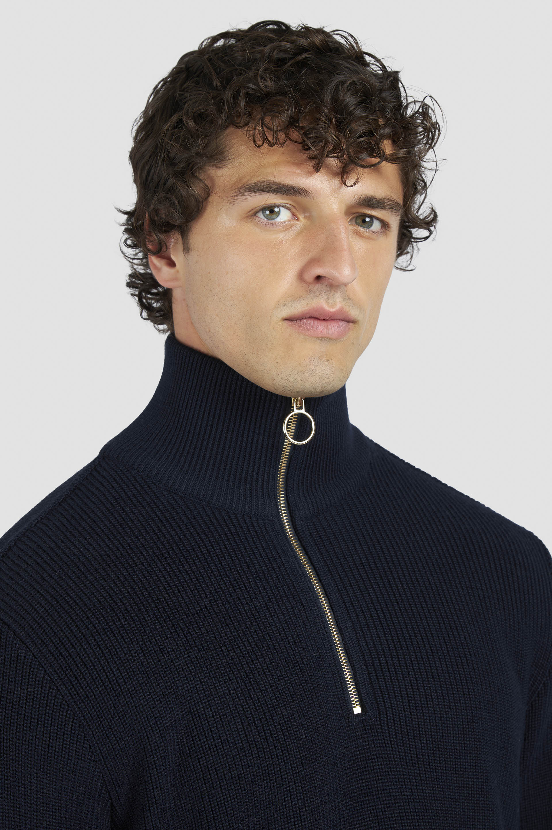 TECH WOOL HALF ZIP SWEATER - 4