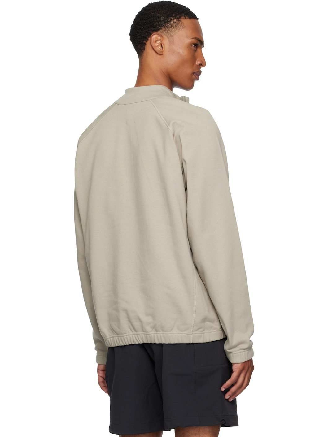Gray Heavy Half Zip Sweatshirt - 3