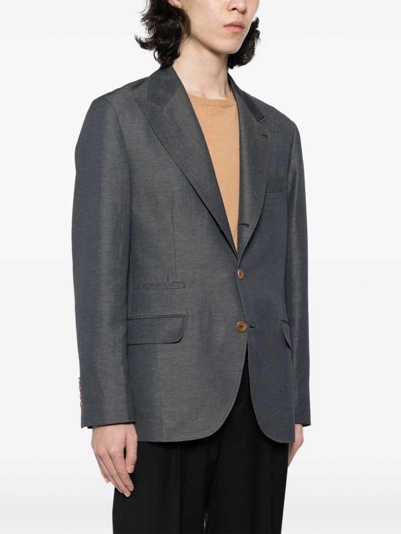 single-breasted wool-blend blazer 3