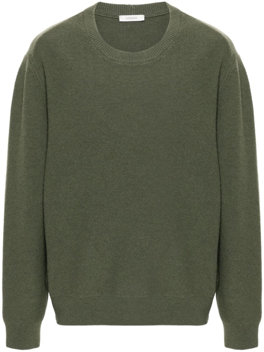 round-neck wool jumper - 1