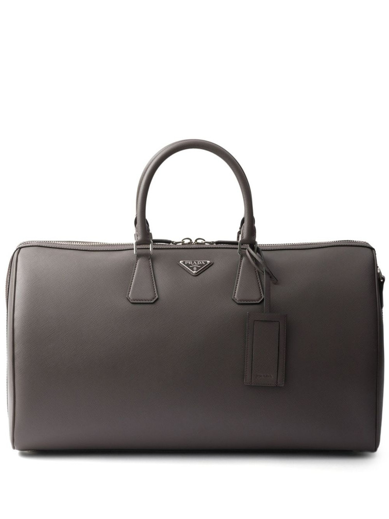 Saffiano leather holdall bag 1