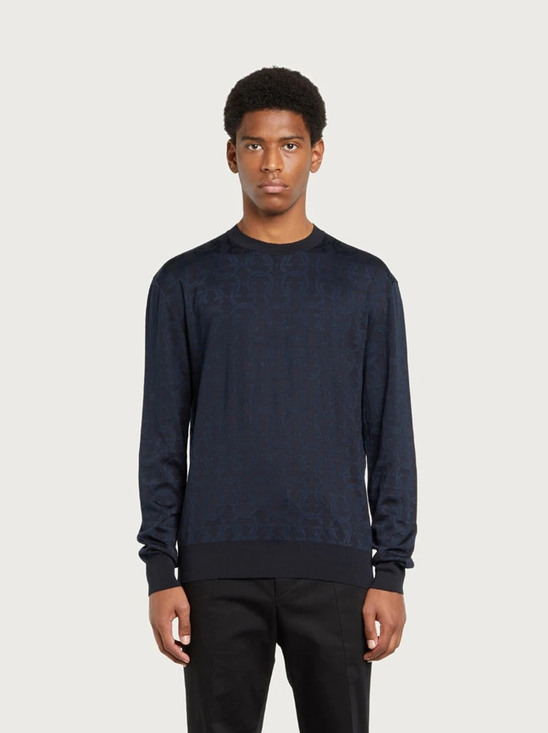 FERRAGAMO GANCINI ROUND NECK SWEATER outlook