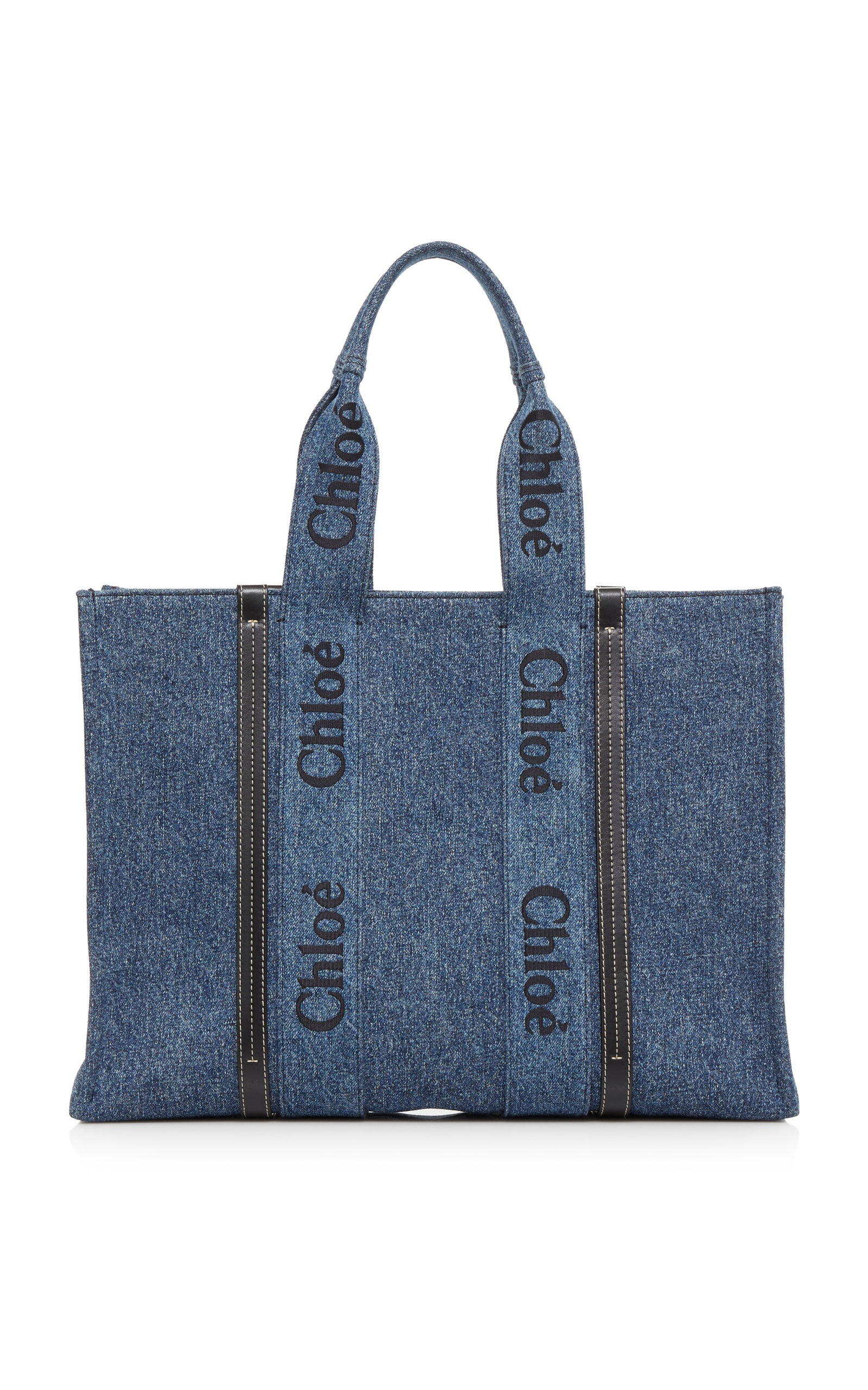 Woody Denim Tote Bag dark wash - 5