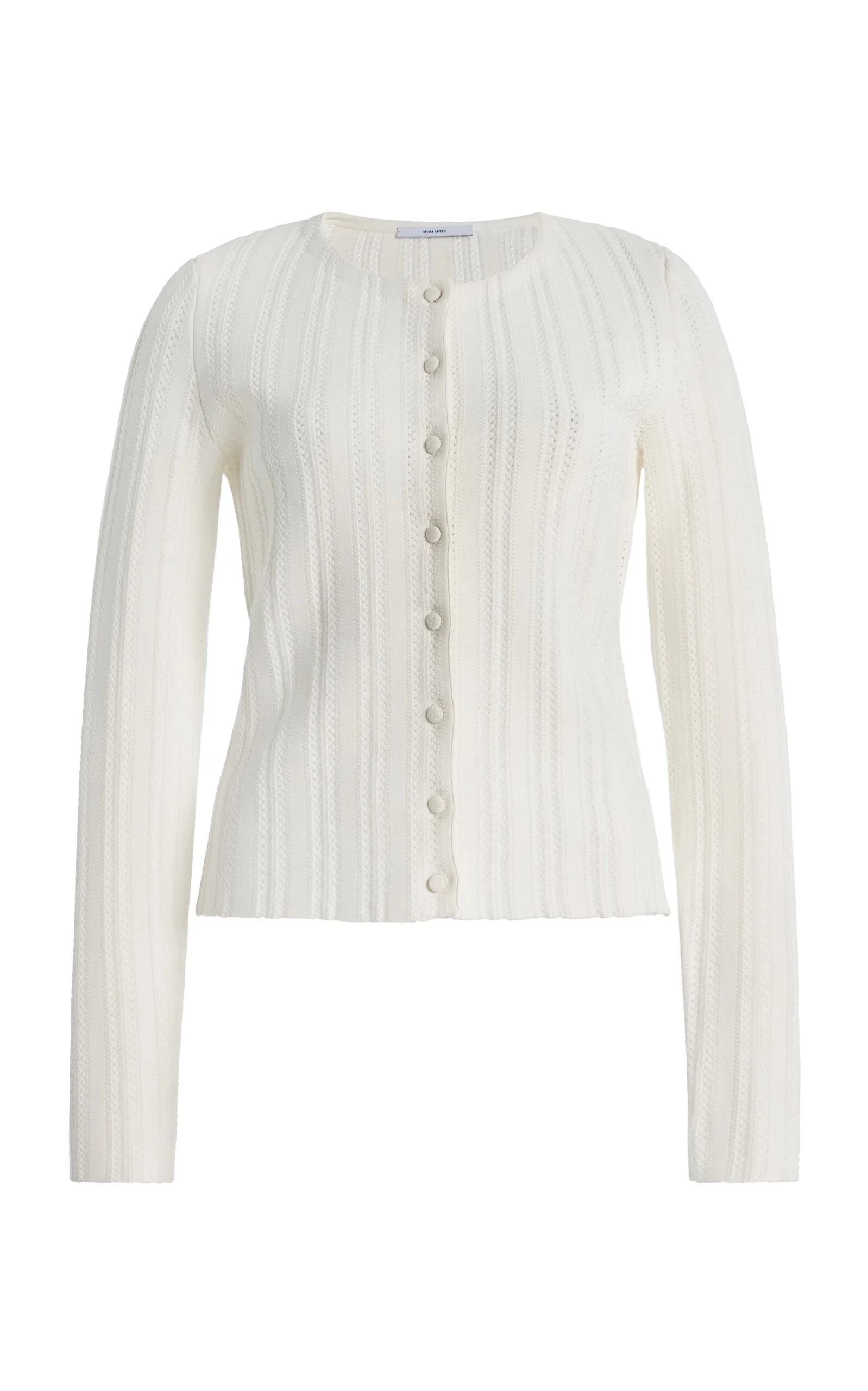 Faye Jacquard Cardigan ivory - 1