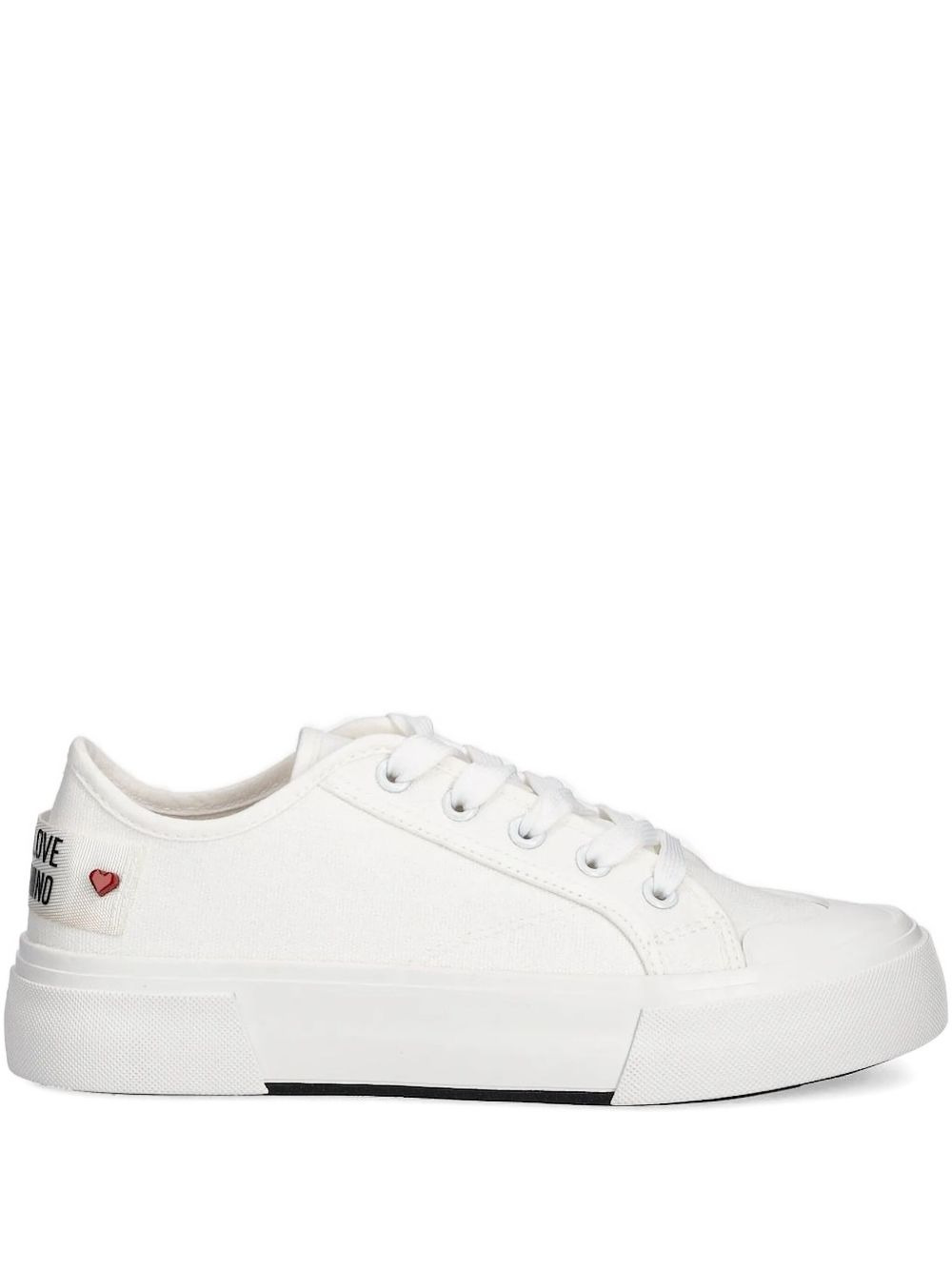 logo-patch lace-up sneakers - 1