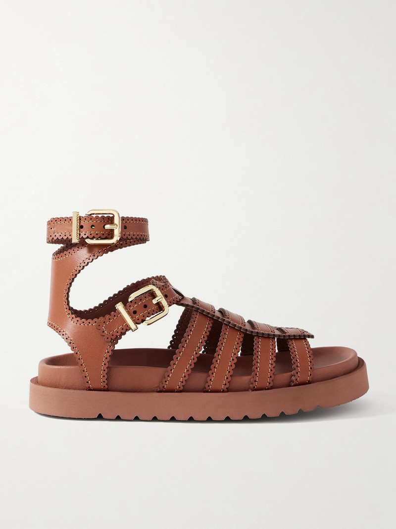Goldie Leather Platform Sandals 1