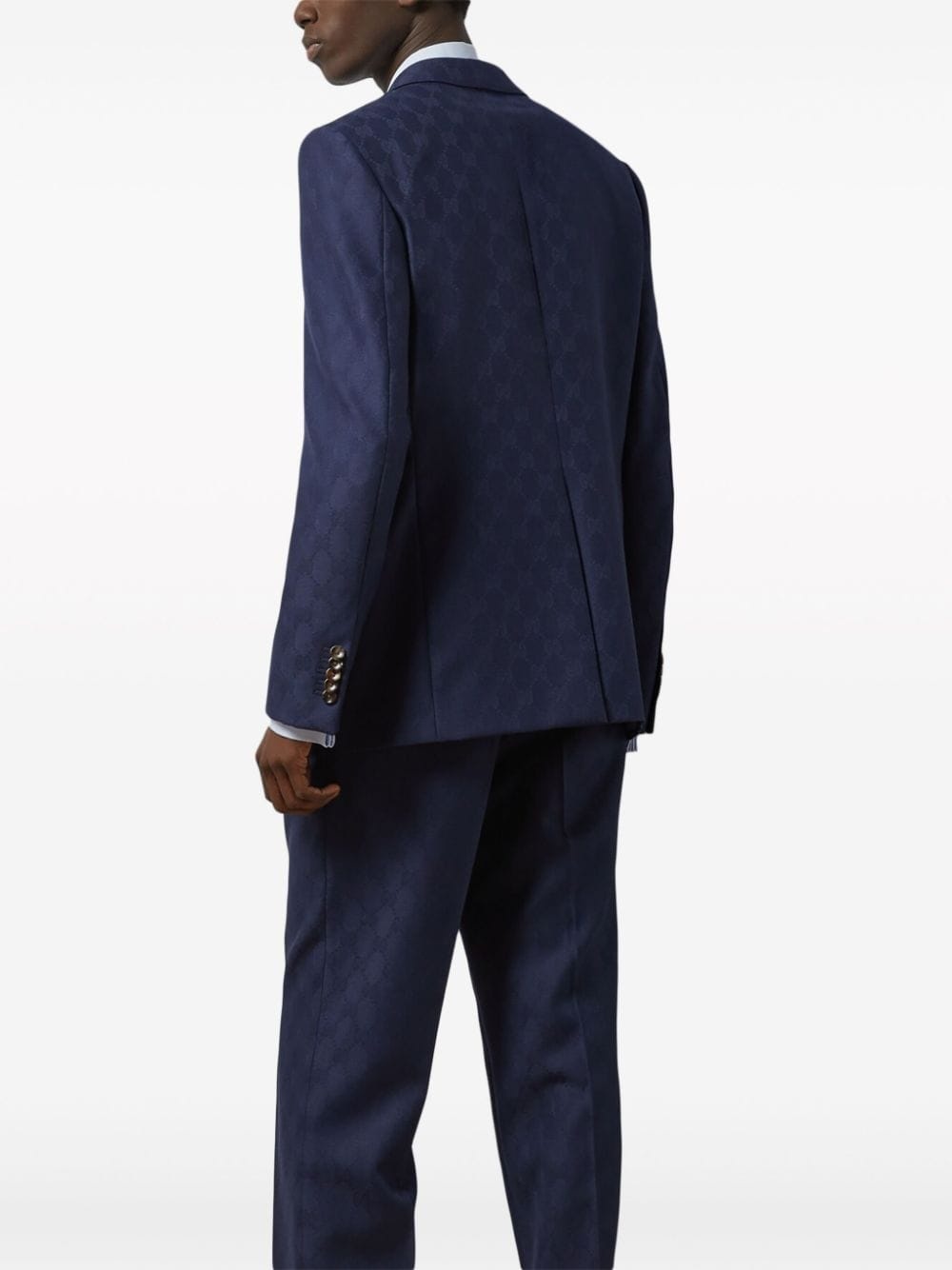 GG Damier-jacquard wool suit - 4