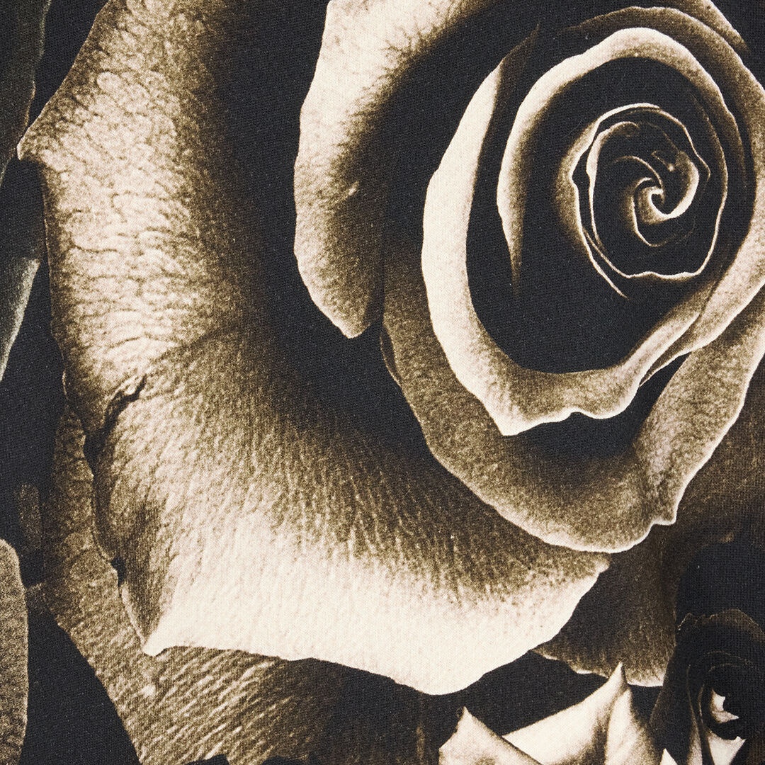 Rose-Print Hooded Sweatshirt - 5