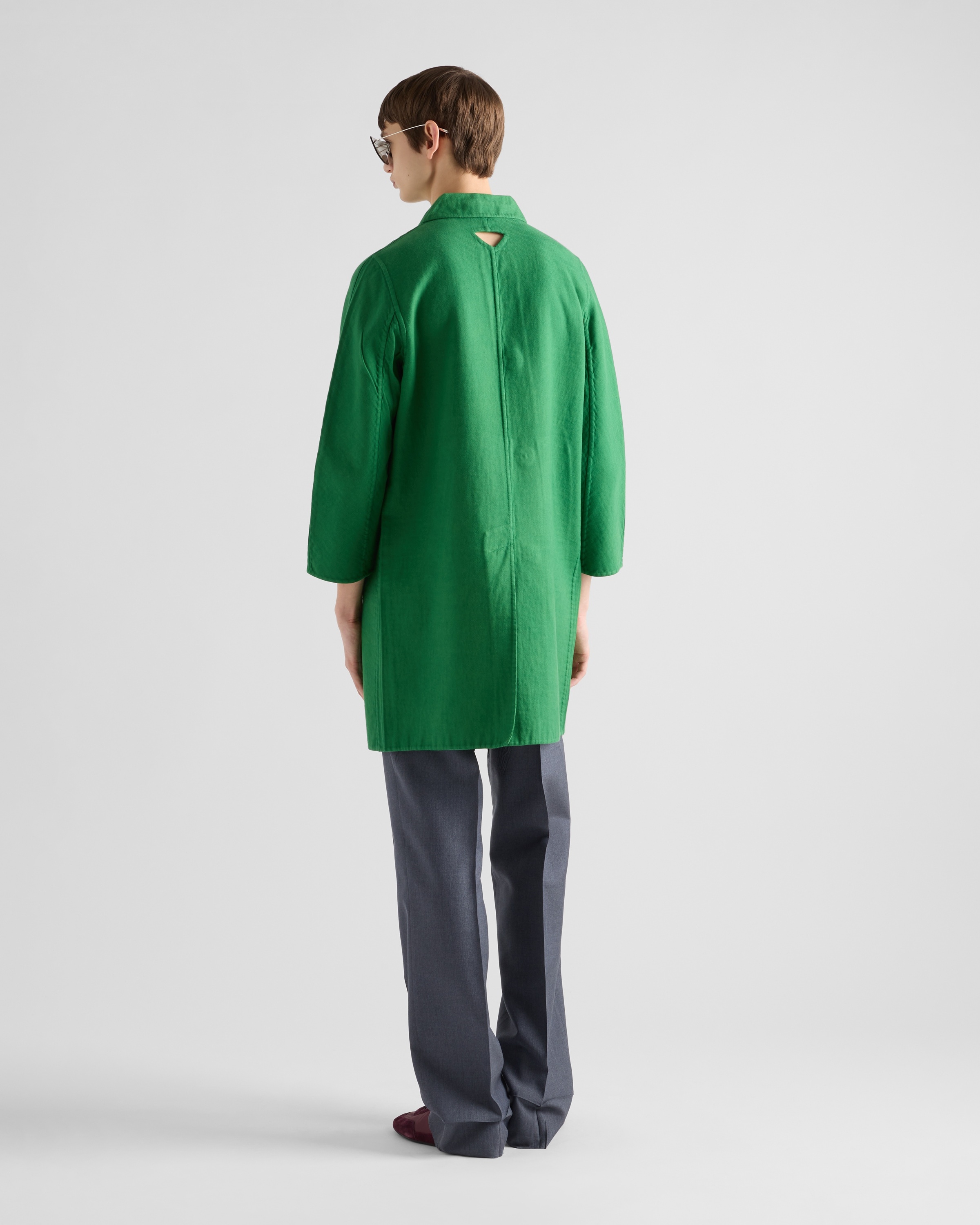 Single-breasted cotton coat - 5
