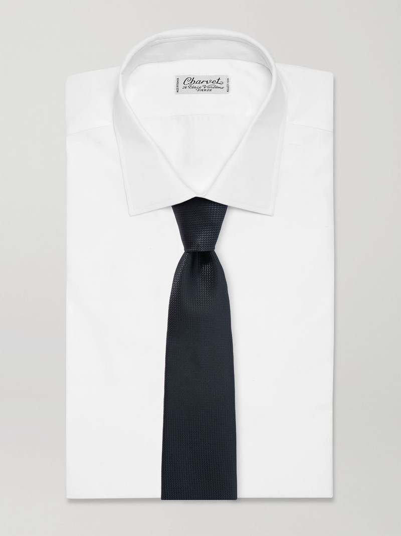 TOM FORD 8cm Silk-Jacquard Tie Black outlook