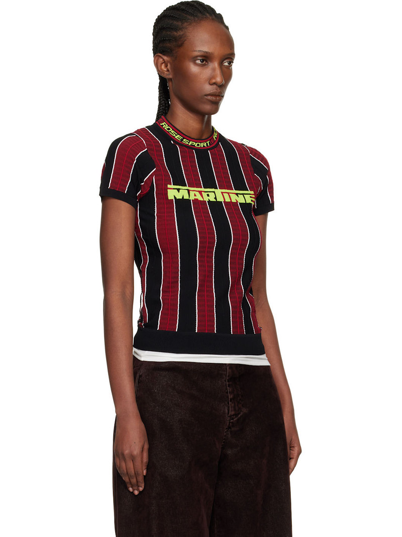 Red & Black Logo Tight T-shirt 2