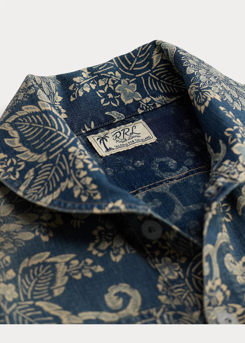Indigo Print Woven Overshirt 3