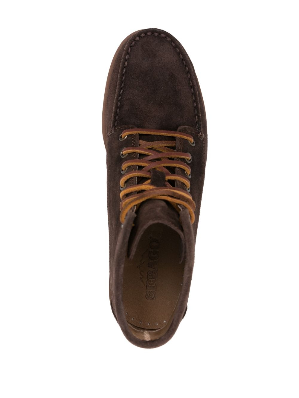 lace-up suede ankle boots - 4