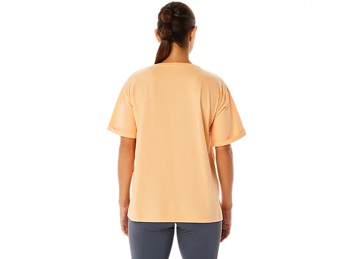 (WMNS) ASICS Training Core Relaxed Graphic T-Shirt 'Orange'  2032C717-800 - 3