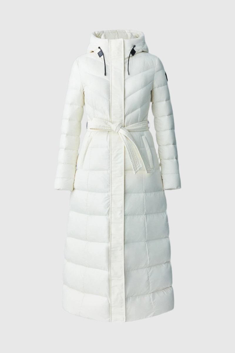 CALINA Lustrous down maxi coat 1