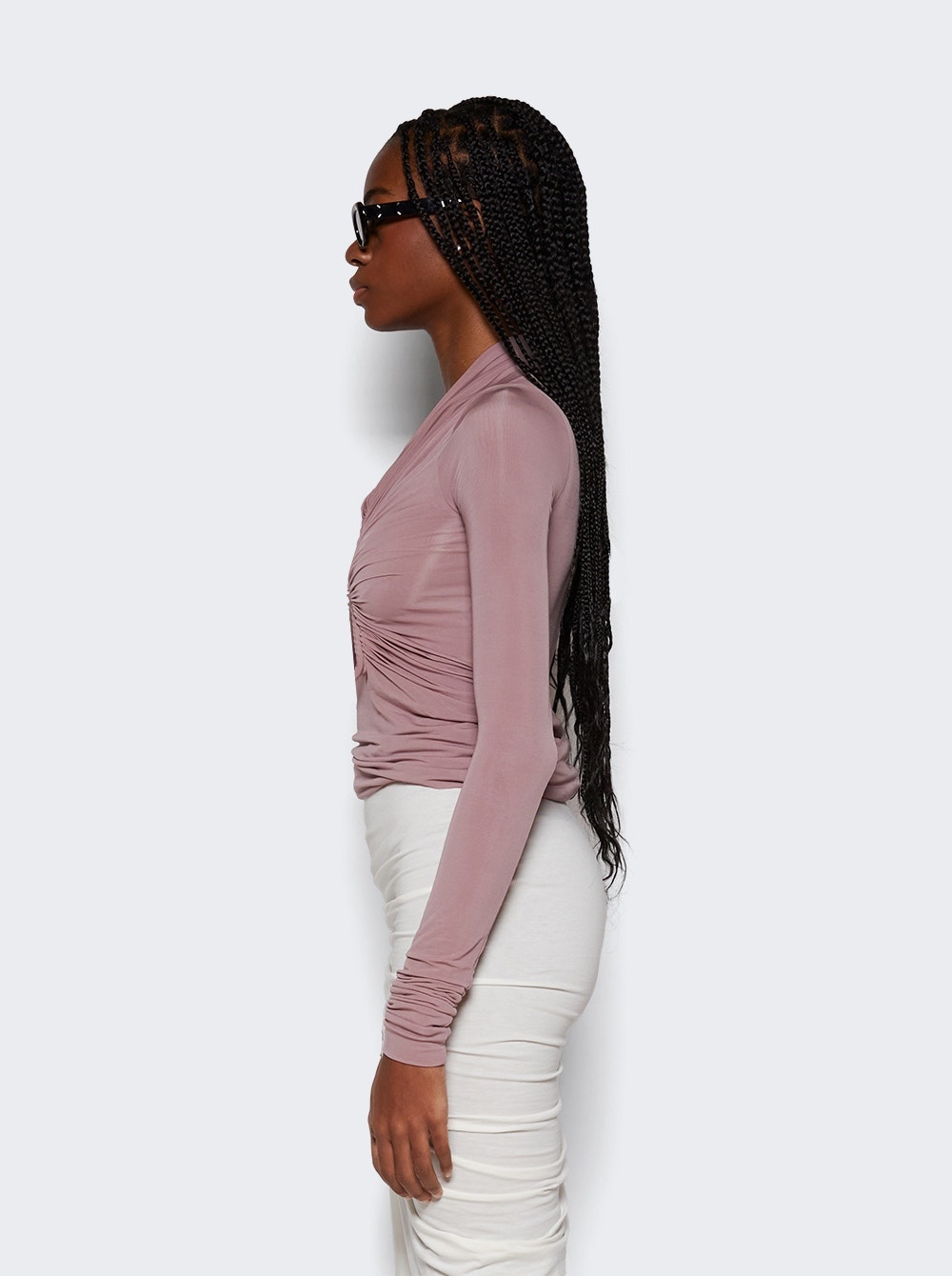 Long Sleeve Prong Top Dusty Pink - 4
