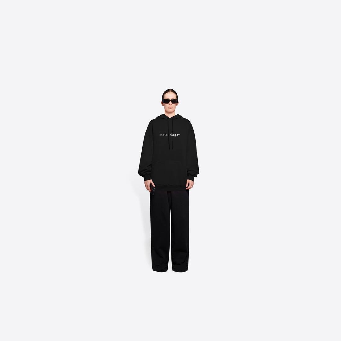 Women's New Copyright Medium Fit Hoodie in Black - 6
