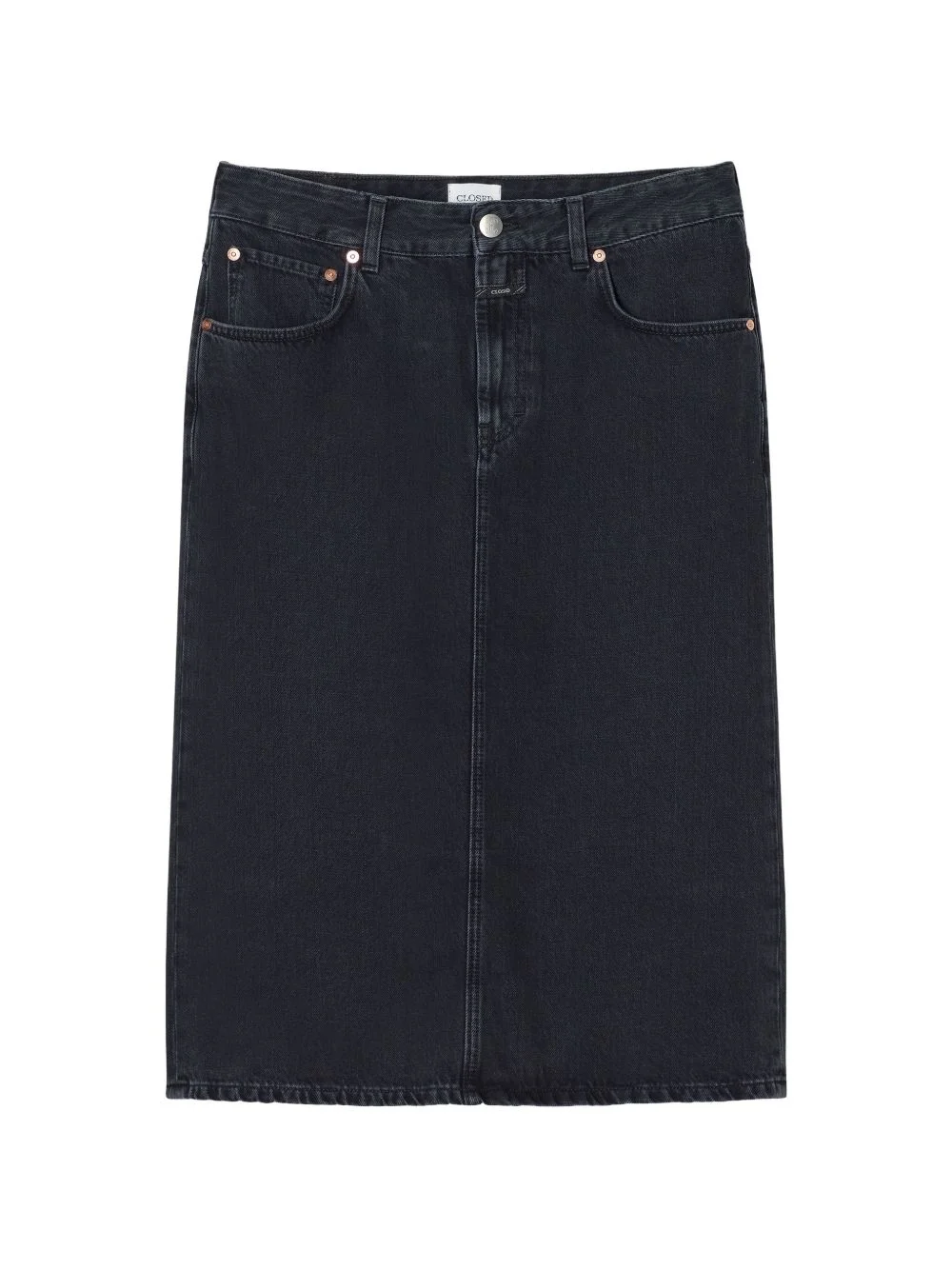 grey midi skirt - 1
