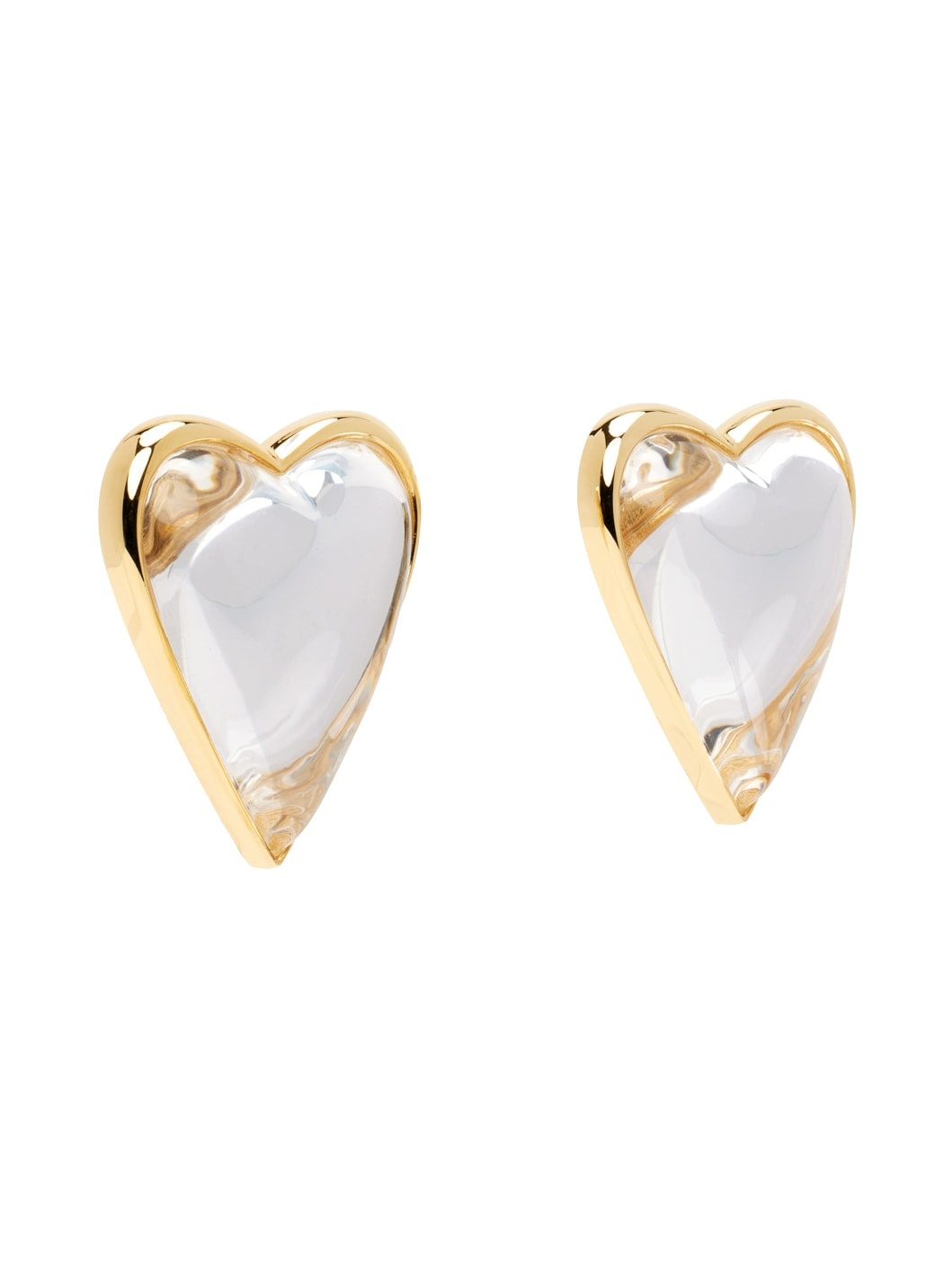 Gold 'Le Cœur Bombe' Earrings - 2