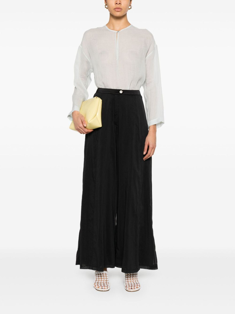forte_forte semi-sheer palazzo trousers outlook