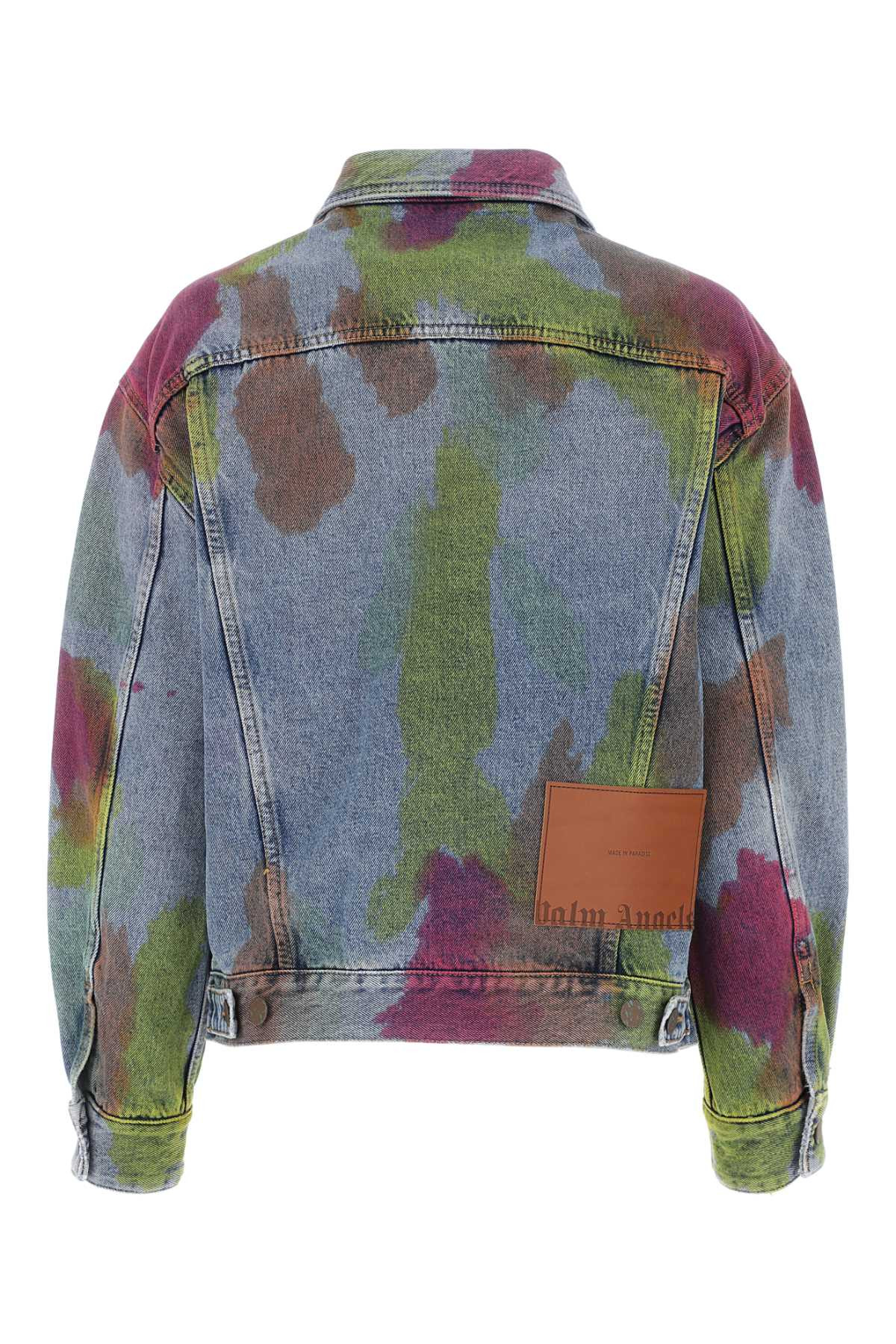 Palm Angels Women Multicolor Denim Oversize Jacket - 2