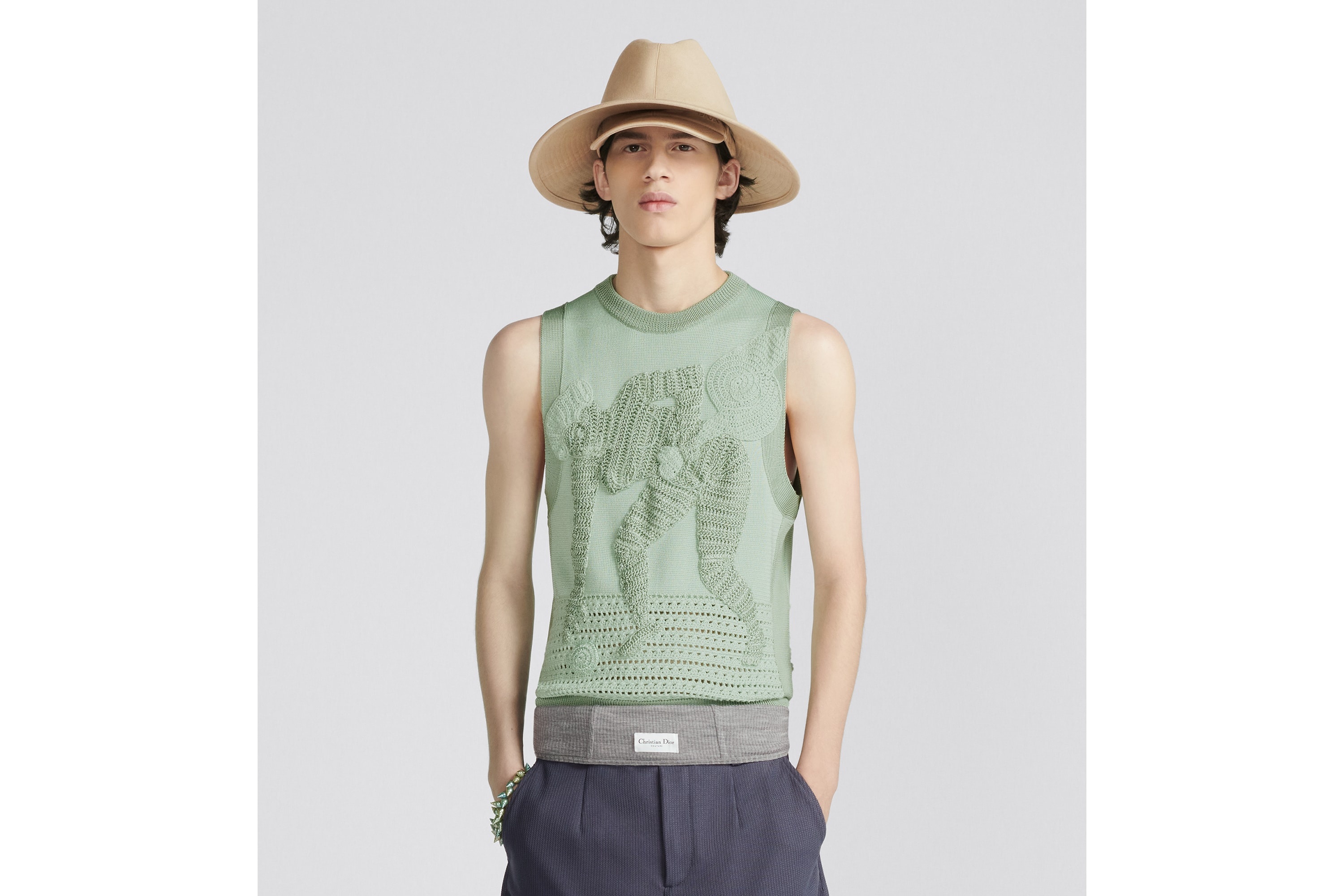 DIOR AND DUNCAN GRANT AND CHARLESTON Sleeveless Sweater - 4
