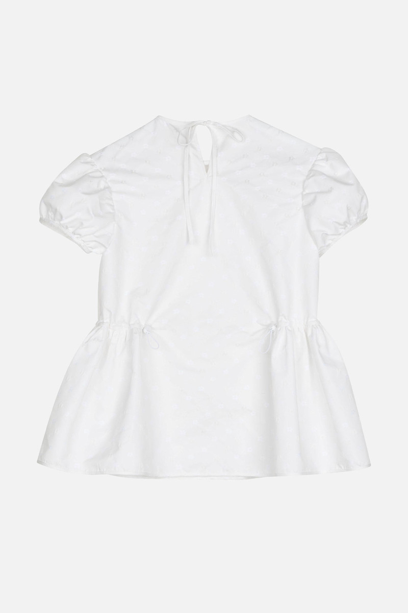 CECILIE BAHNSEN CHIARA IRIS JACQUARD TOP outlook