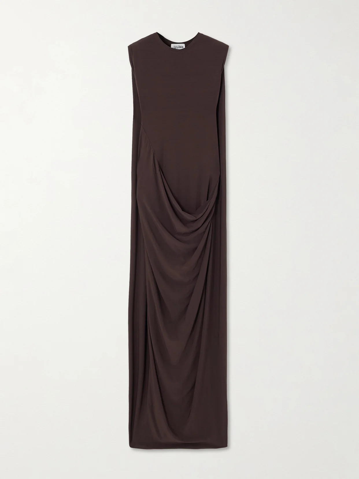 Draped Stretch-satin Maxi Dress - 1